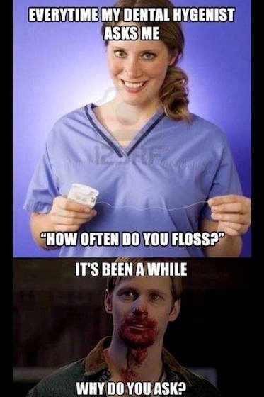 Dental Hygiene Floss Fail
