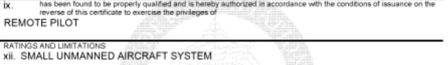 FAA Part 107 Credential & Flight Proficiency