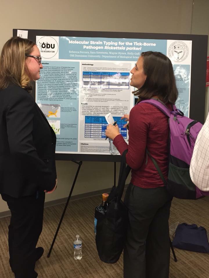 Student presents a poster at Virginia ASM, November 2018. 