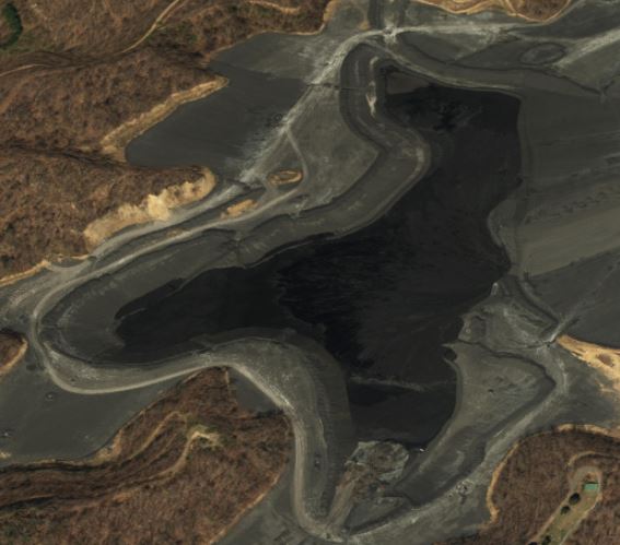 Strip coal mine in western Virgiunia near Wise.