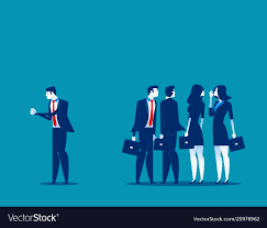 Society at work business person separated from Vector Image