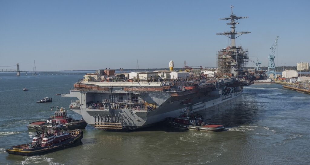 NEWPORT NEWS SHIPBUILDING COMPLETES DRY DOCK WORK FOR AIRCRAFT CARRIER USS ABRAHAM LINCOLN (CVN 72) REFUELING AND COMPLEX OVERHAUL - HII