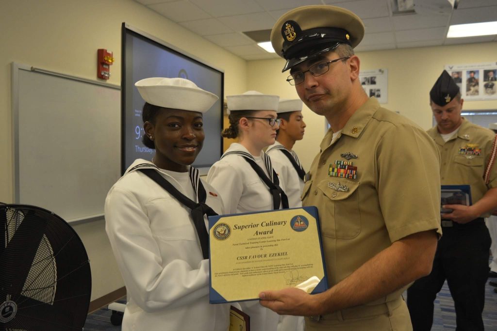 Recognition as superior culinary specialist