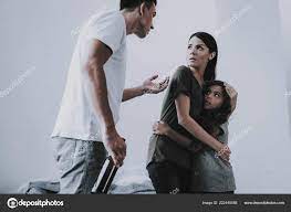 Angry Man Arguing Scared Wife Daughter Father Wears Casual Clothes ⬇ Stock Photo, Image by © vadimphoto1@gmail.com #222448588