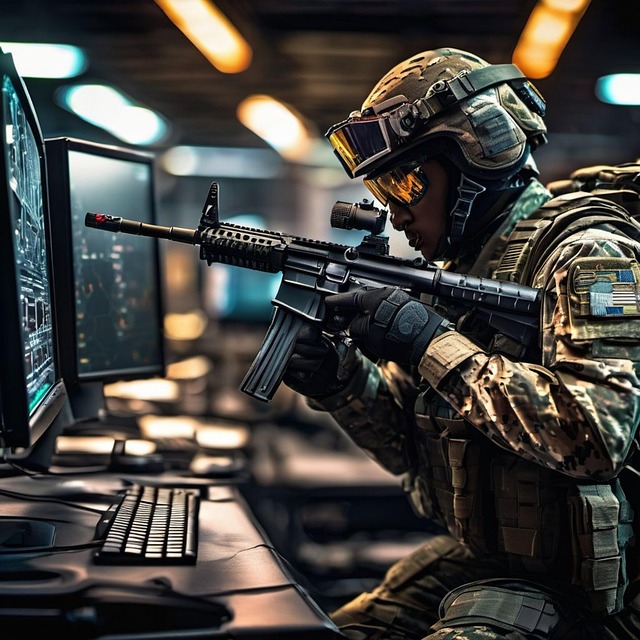 Free Ai Generated Cyber Warfare illustration and picture