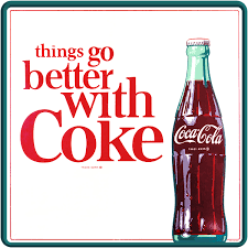 Things Go Better With Coke Coca-Cola 1960s Wall Decal 24 x 24 Kitchen Decor  | eBay