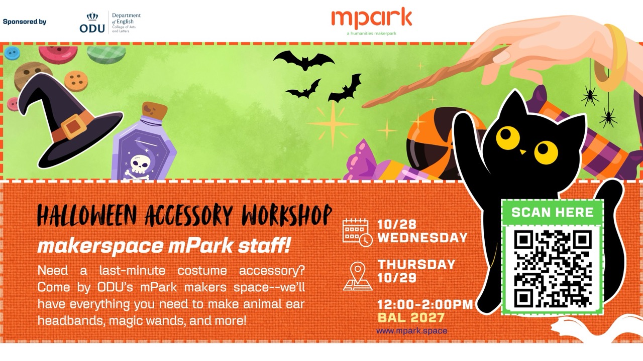 Halloween Crafts at mPark flyer