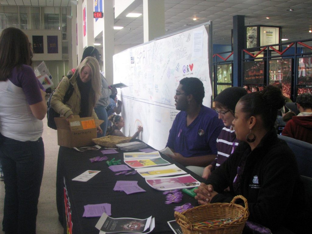 Safe Space "Speak Out No Hate" Table, 2010